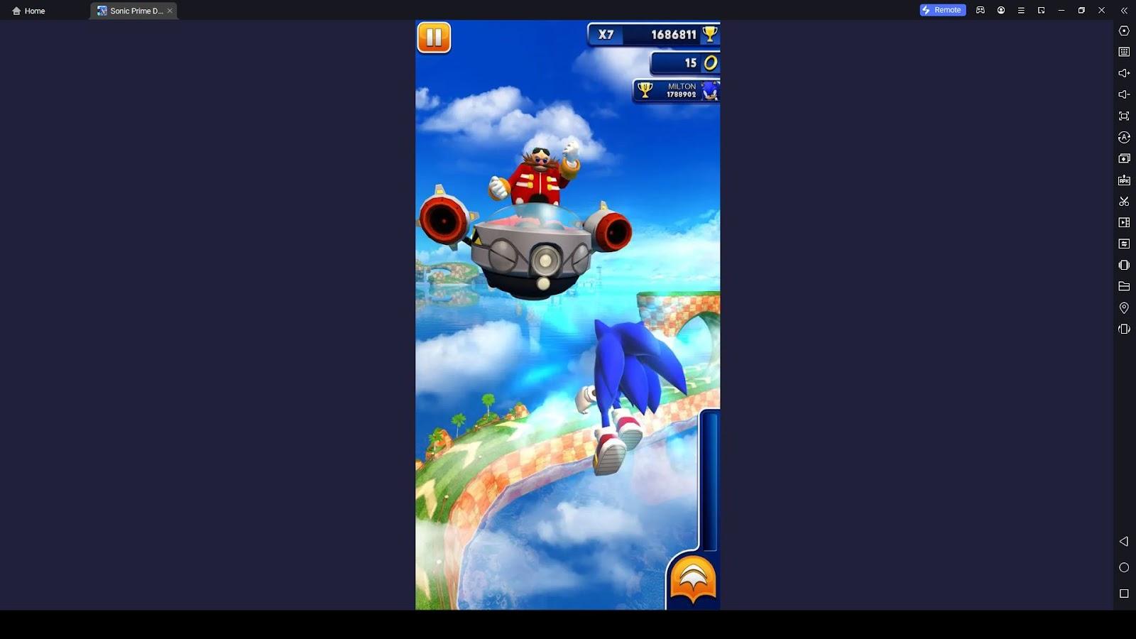 Beating Bosses in Sonic Prime Dash Gameplay