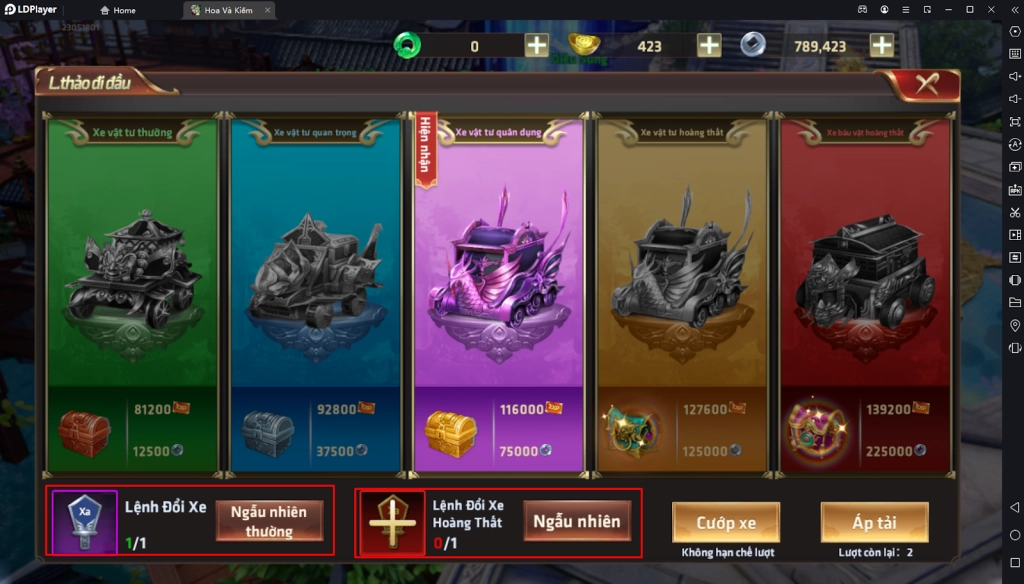 『HƯỚNG DẪN』HOA VÀ KIẾM - HỆ THỐNG VẬN TIÊU