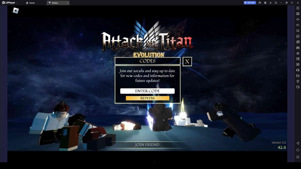 Roblox Attack on Titan Evolution Codes: Battle Against Titans - 2023 November