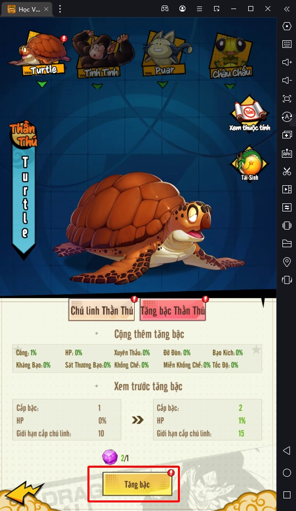 『HƯỚNG DẪN』Học Viện Rồng Thần - Nâng cấp tướng, tăng lực chiến