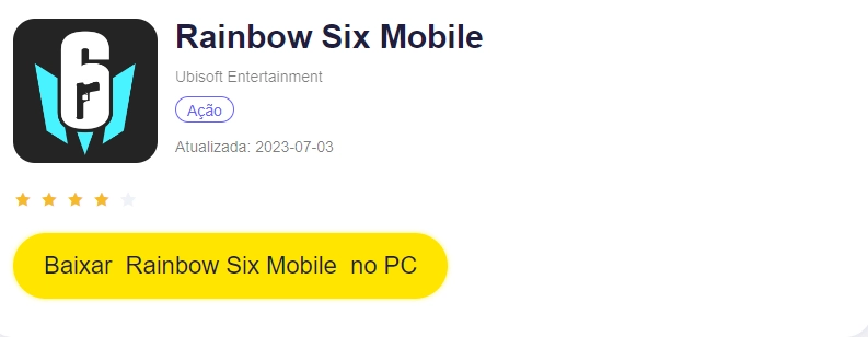 Teste agora o Rainbow Six Mobile - Pré-Registro aberto!