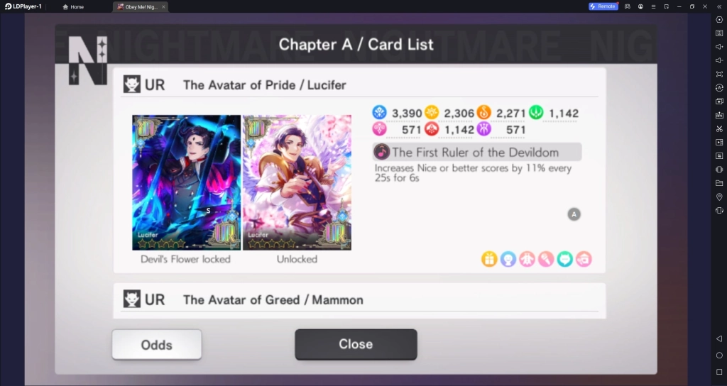 Obey Me Nightbringer Character Cards Tier List
