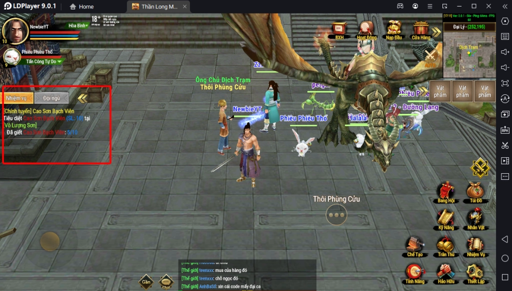 Thần Long Mobile: Hướng Dẫn Tân Thủ Cách Chơi Chuẩn Giai Đoạn Đầu