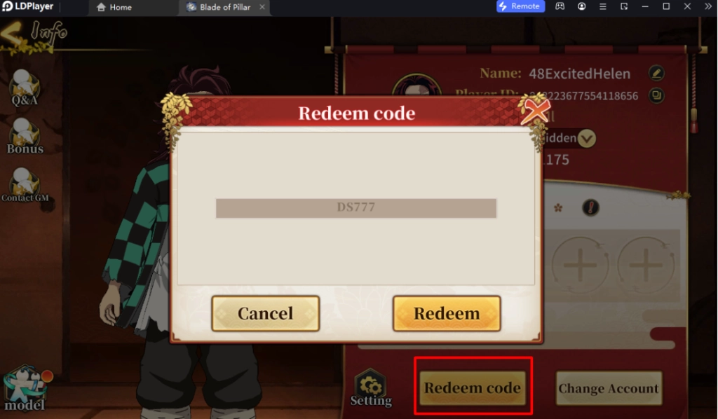 Blade of Pillar เกมดาบพิฆาตอสูร 3D แจก Giftcode (4 โค้ด) อัปเดตเรื่อยๆ พร้อมวิธีกรอกบน LDPlayer9