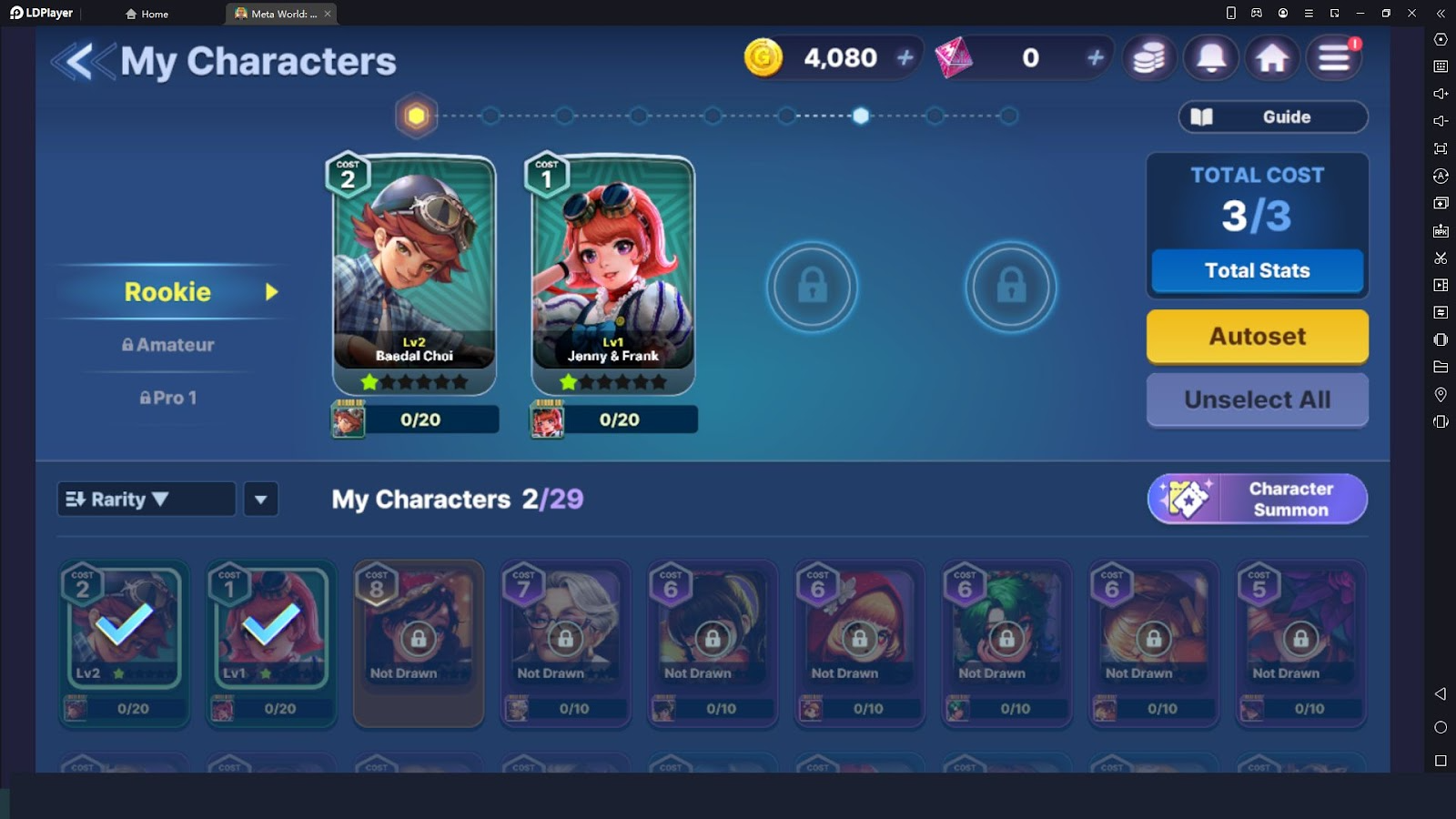 Use Character Cards for Extra Benefits