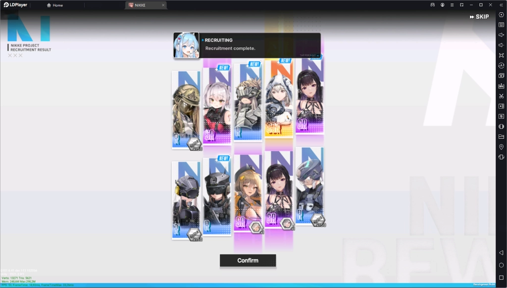 GODDESS OF VICTORY: NIKKE วิธีรีไอดีหาตัวละครที่ชื่นชอม (โหมด 120FPS/reroll/จอแนวนอน)
