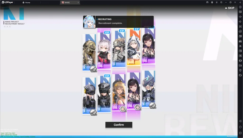 GODDESS OF VICTORY: NIKKE วิธีรีไอดีหาตัวละครที่ชื่นชอม (โหมด 120FPS/reroll/จอแนวนอน)