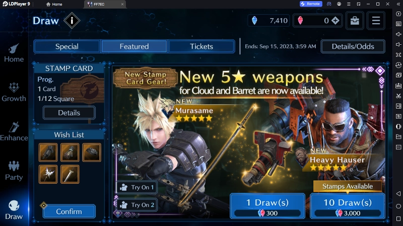 Final Fantasy VII Ever Crisis - Game Review & Gacha rates
