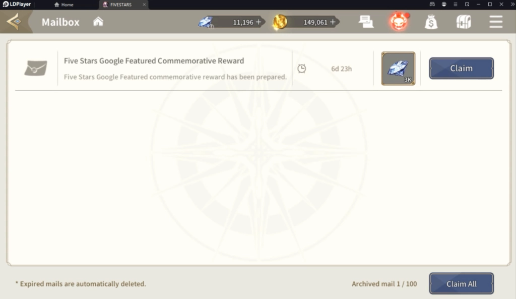 Five Stars (Global) แจกโค้ดใหม่ Giftcode ใหม่มากมายพร้อมวิธีกรอกบน LDPlayer9