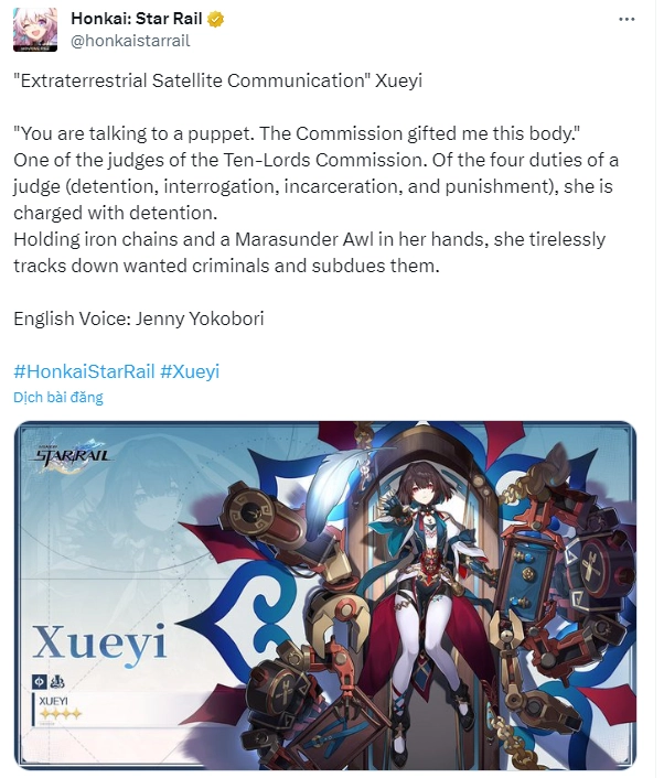 Honkai: Star Rail lộ thông tin nhân vật mới trong phiên bản 1.6