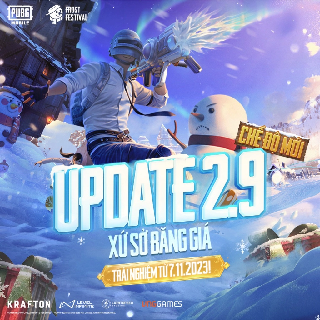 PUBG Mobile tổng hợp thông tin cập nhật Xứ Sở Băng Giá phiên bản 2.9