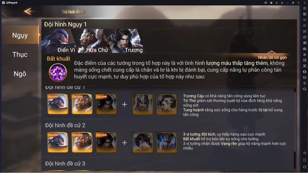 『HƯỚNG DẪN』CÁI THẾ TRANH HÙNG mẹo xây dựng đội hình ngay ngày đầu tân thủ