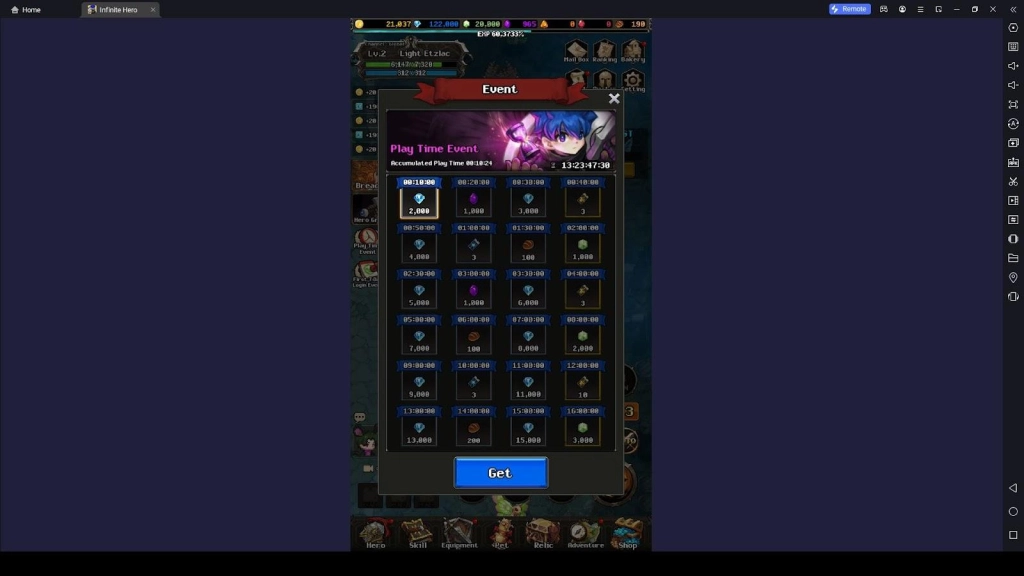 Playing Events
