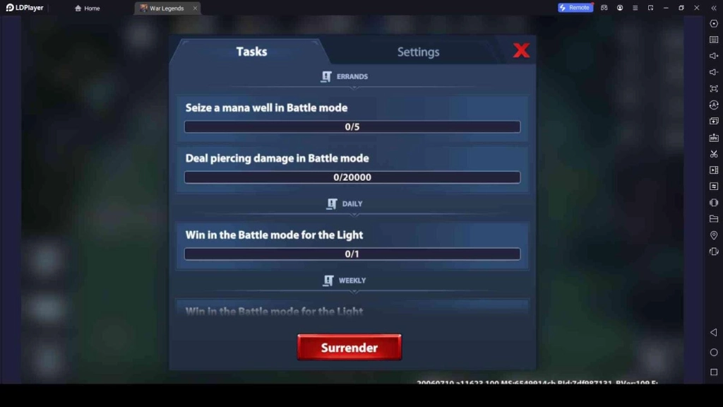 Go through Daily Missions