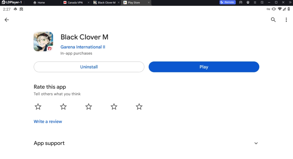 Black Clover M (Global) สอนดาวน์โหลดเล่นได้แน่ 100% ในเซิร์ฟแคนนาดา ข่าวดีเล่นแล้วเชื่อมสโตร์ไทยด้วยนะ บน LDPlayer9