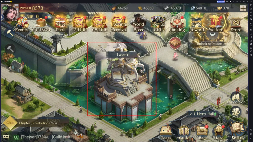 Hướng dẫn Reroll Throne of Three Kingdoms lấy tướng VIP đầu game