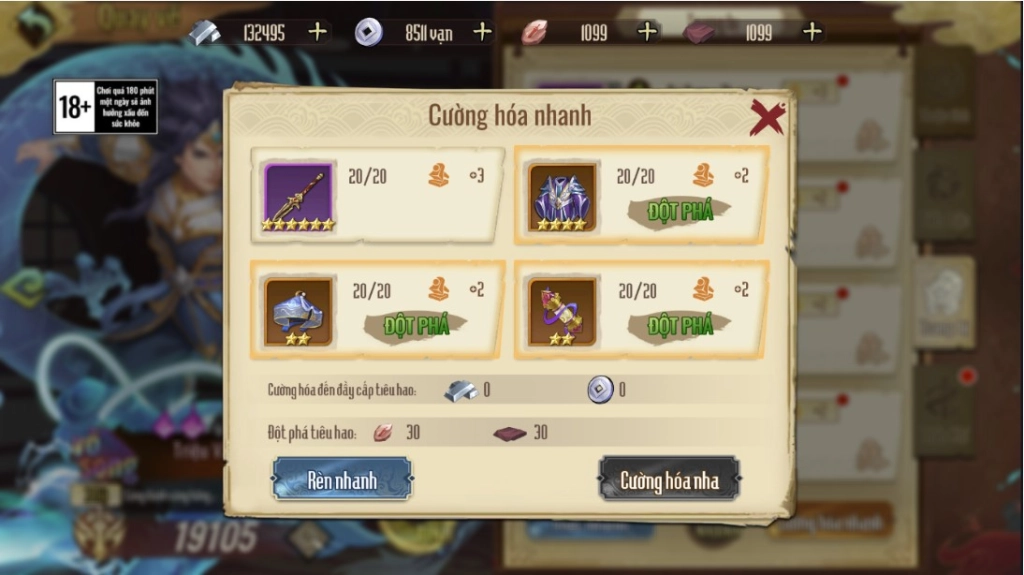 『HƯỚNG DẪN』Tam Quốc Chí Tôn hướng dẫn tăng lực chiến tướng toàn diện