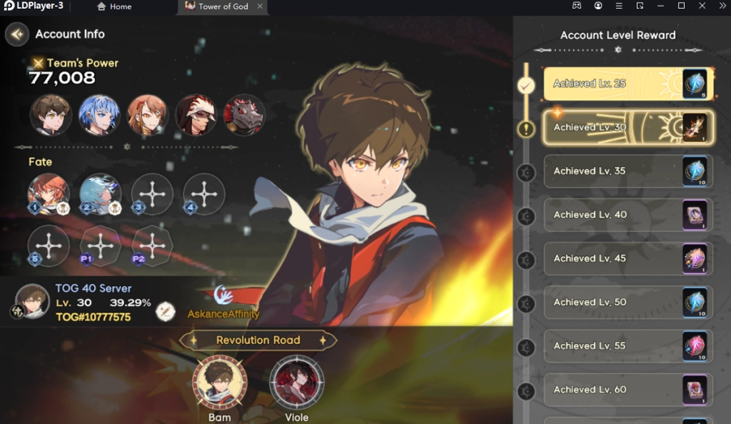 Tower of God : Great Journey (Global)  แนะนำตัวละครที่ควรหา พร้อมตั้งค่าบอทและวิธีรีไอดี Reroll บน LDPlayer9