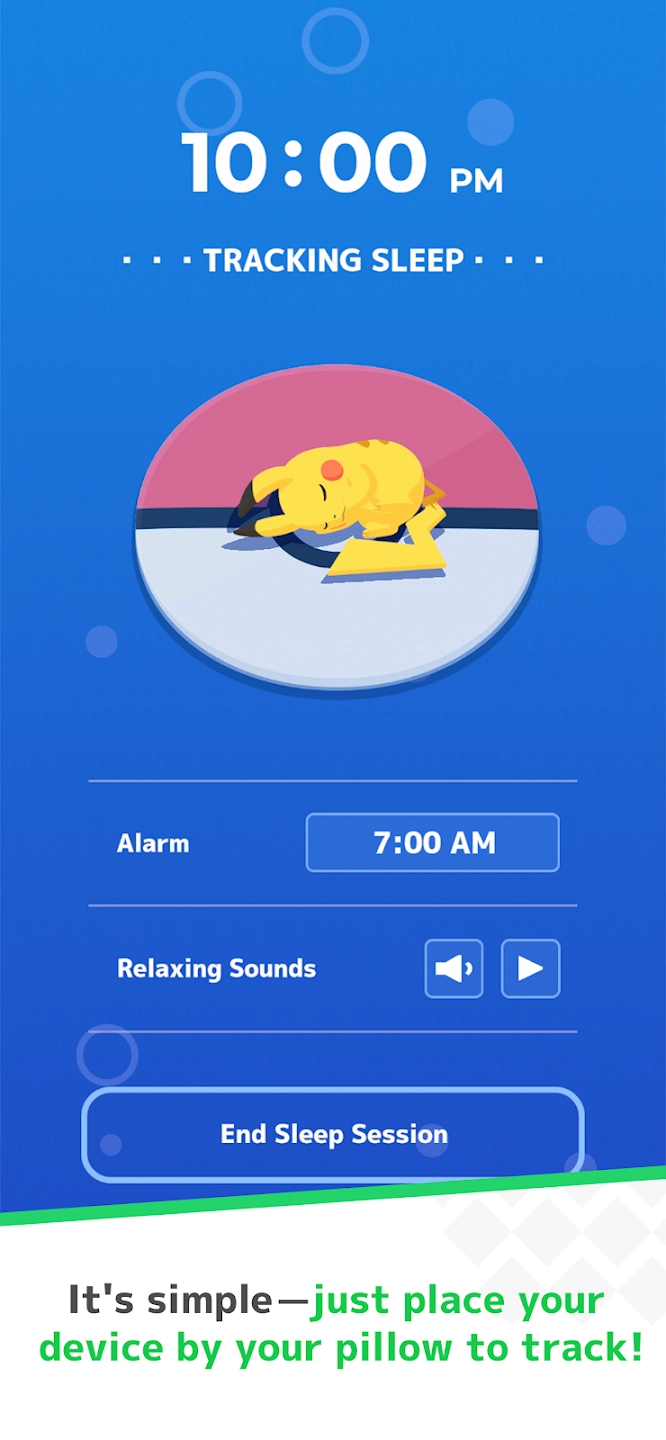 Colete Pokémons enquanto dorme em Pokémon Sleep!