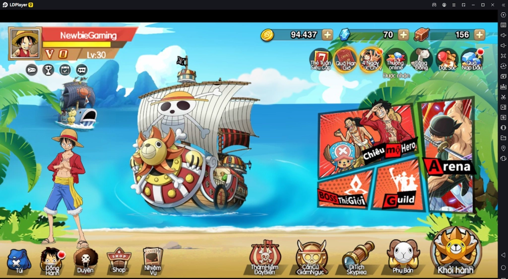 『HƯỚNG DẪN』OP Đại Chiến: Hướng Dẫn Tân Thủ & cách tải game trên PC