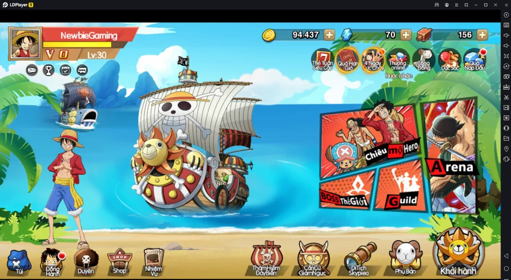 『HƯỚNG DẪN』OP Đại Chiến: Hướng Dẫn Tân Thủ & cách tải game trên PC