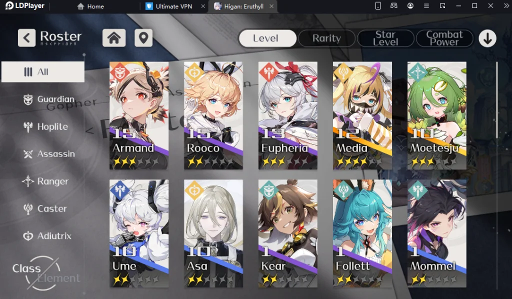 Higan Eruthyll (Global) แนะนำระบบที่น่าสนใจตัวละครที่ควรหาพร้อมวิธี Reroll เล่นได้ลื่น FPS 120 บน LDPlayer9