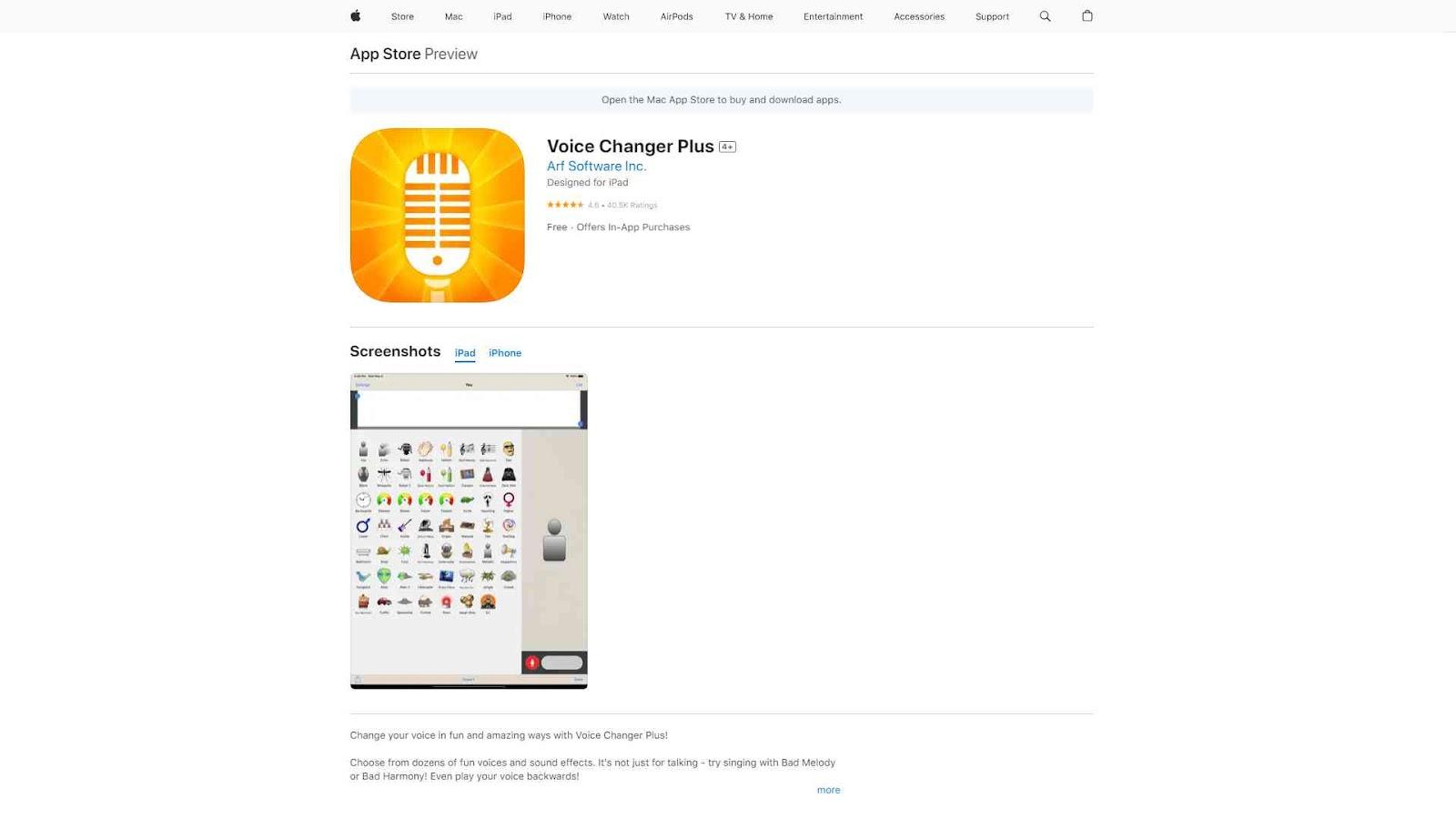 Voice Changer Plus (iOS)