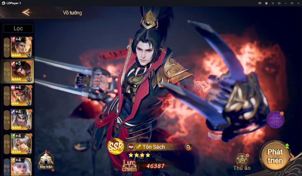 『HƯỚNG DẪN』Cái Thế Tranh Hùng: Xây dựng đội hình Ngô Quốc chuẩn & Cách tải trên PC.