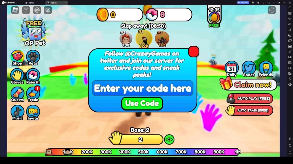 Roblox Slap a Friend Codes: Ultimate Slapping Power - 2023 August