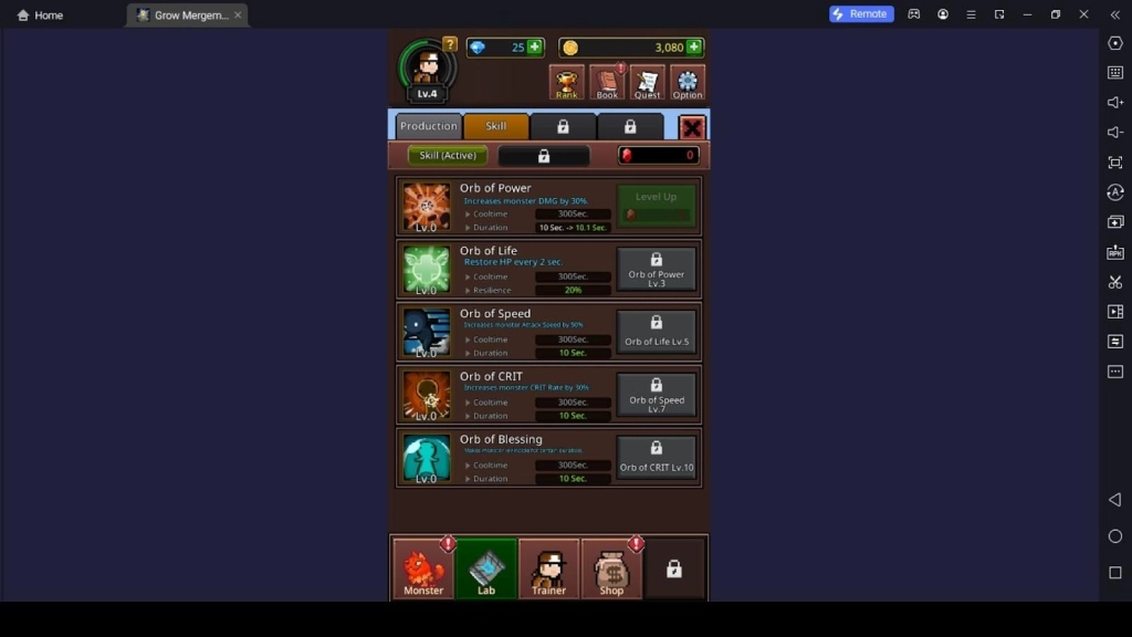 Learn Skills Necessary for Battles