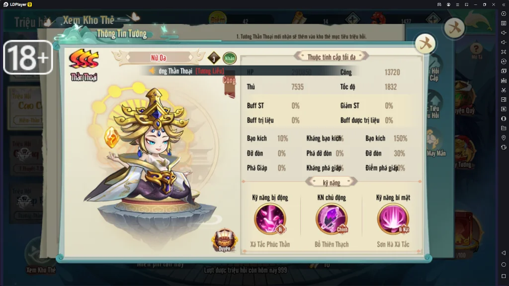 『HƯỚNG DẪN』Lục Giới Phong Thần: Top Tướng Quốc Dân Team Nhân.
