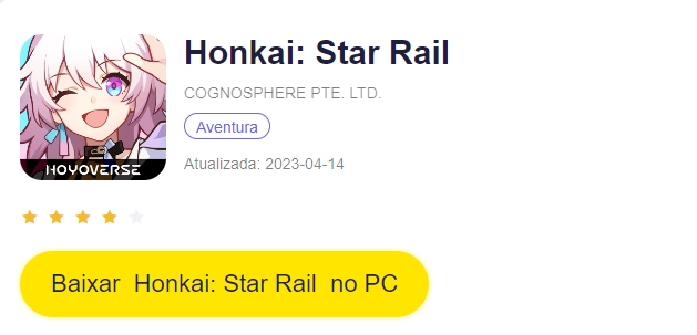 Requisitos mínimos para rodar Honkai: Star Rail!