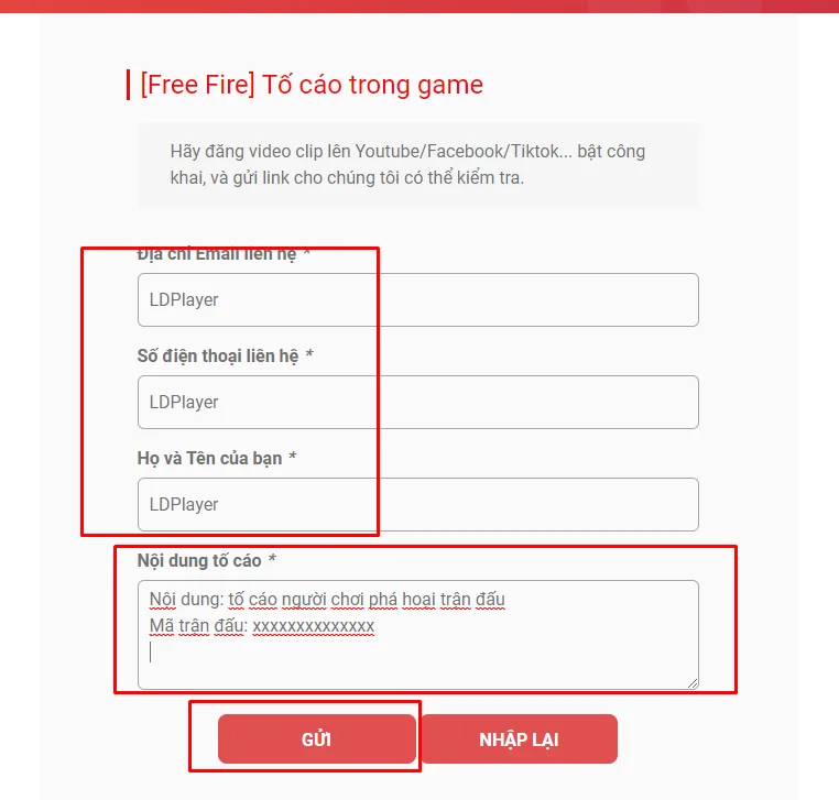 Xử Phạt Hành Vi Phá Hoại - Garena Free Fire