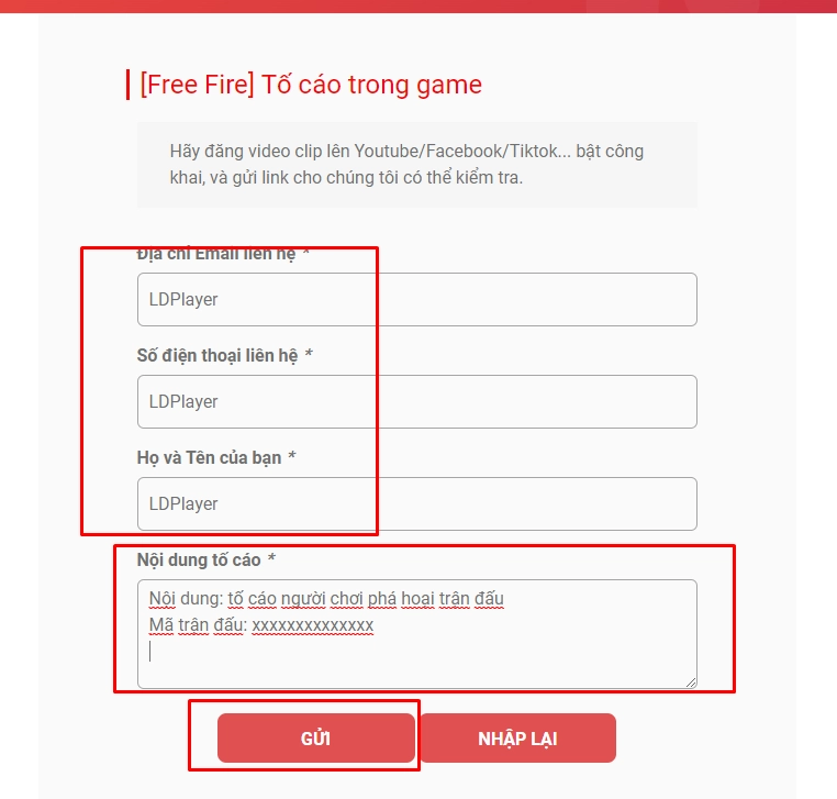 Xử Phạt Hành Vi Phá Hoại - Garena Free Fire