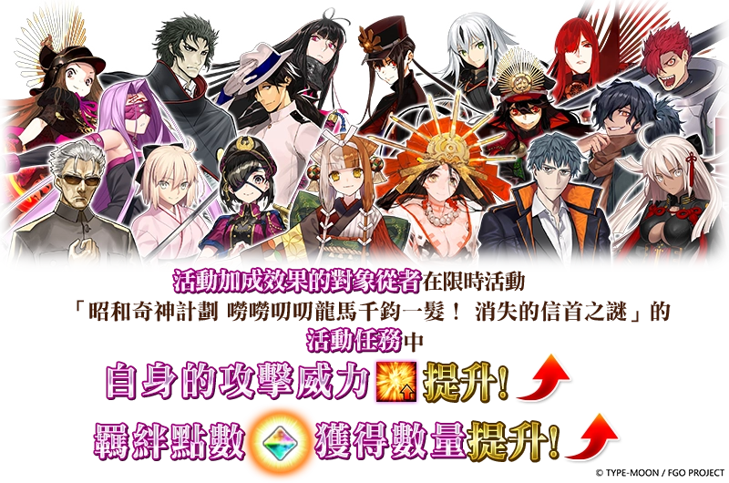 《Fate/Grand Order》繁中版「昭和奇神計劃」即刻啟動！