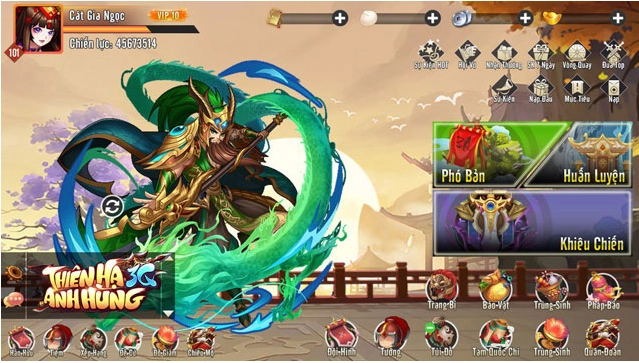 『GAME MỚI』“Thiên Hạ Anh Hùng 3Q” một sản phẩm mang thương hiệu “made in Việt Nam” với những điều mới mẻ & Cách tải game trên PC