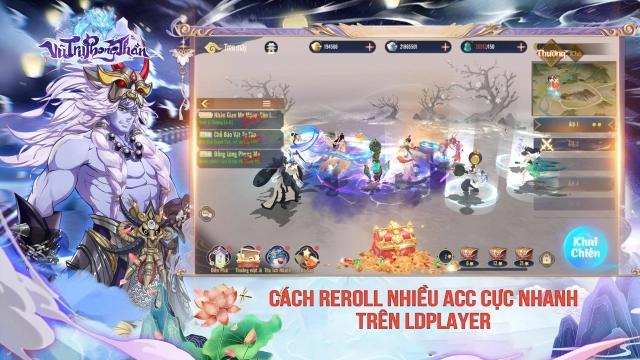 『HƯỚNG DẪN』 Vũ Trụ Phong Thần 3D : Cách reroll nhiều acc cực nhanh trên LDPlayer