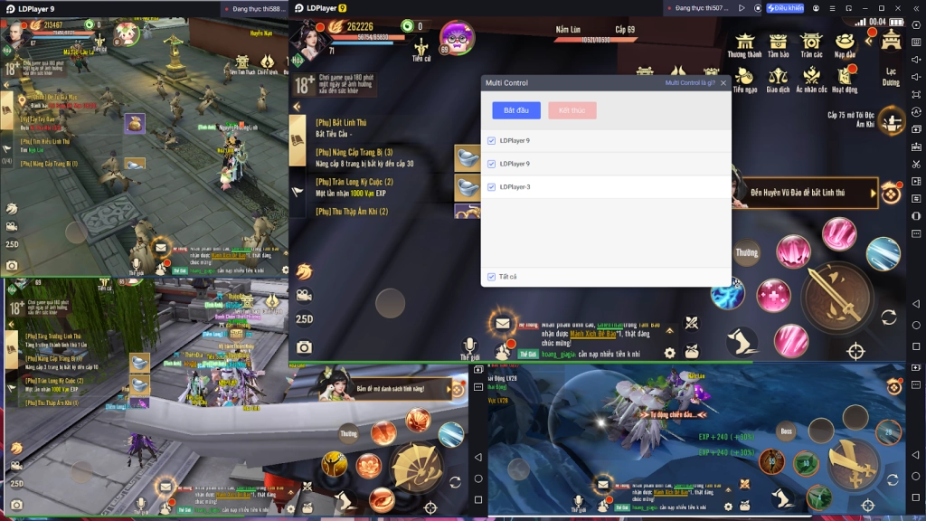 『HƯỚNG DẪN』Mẹo chiến game, auto game, auto nhiệm vụ, auto phó bản, chạy nhiều acc Cửu Dương Truyền Kỳ 2 trên LDPLayer