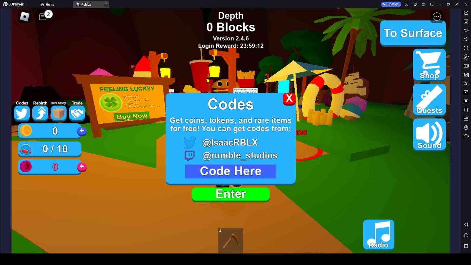 Roblox Mining Simulator Codes: Dig Deep for Riches - 2023 December-Redeem  Code-LDPlayer