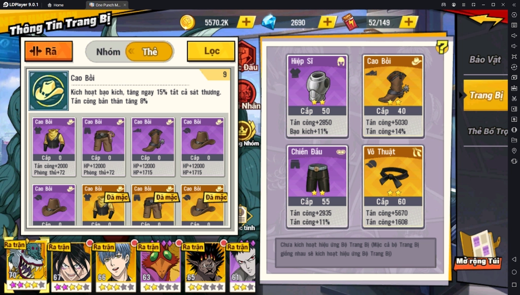 『HƯỚNG DẪN』One Punch Man The Strongest: Hướng Dẫn Build Và Sử Dụng Vua Biển Sâu SSR+