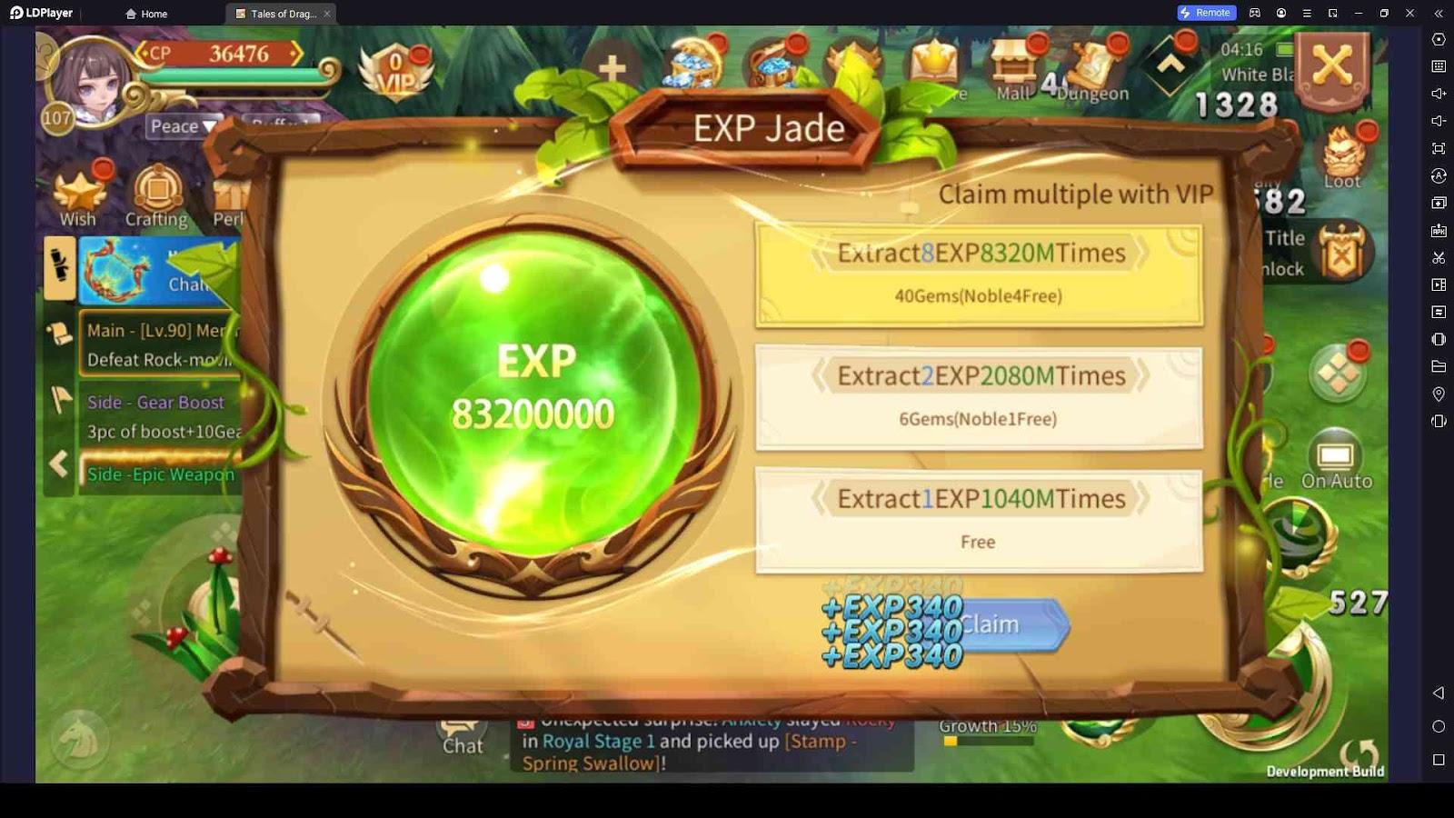 Earn More EXPs as Much as You Can