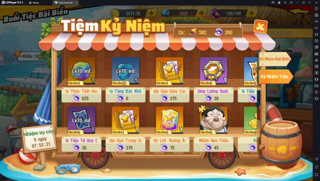 『HƯỚNG DẪN』One Punch Man The Strongest: Hướng Dẫn Sự Kiện Tiệc Bãi Biển Mừng Sinh Nhật Năm 2