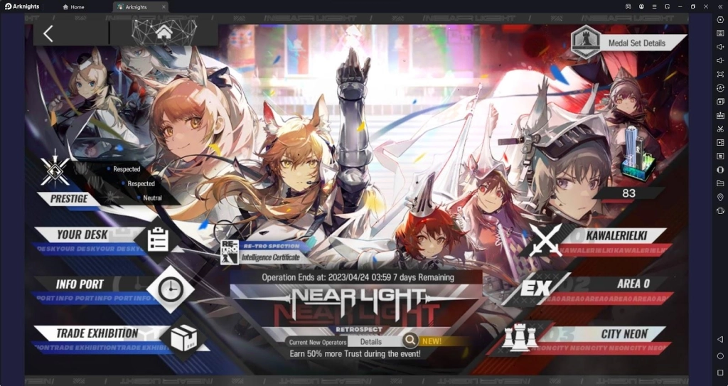Arknights Near Light Rerun Event Rewards Guide