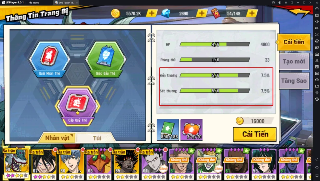 『HƯỚNG DẪN』One Punch Man The Strongest: Hướng Dẫn Build Và Sử Dụng Vua Biển Sâu SSR+