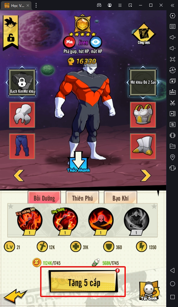 『HƯỚNG DẪN』Học Viện Rồng Thần - Nâng cấp tướng, tăng lực chiến