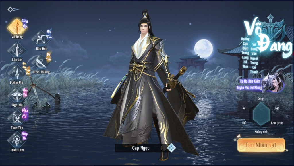 Tản mạn môn phái và hướng dẫn chọn phái trong Kiếm Hiệp 4.0