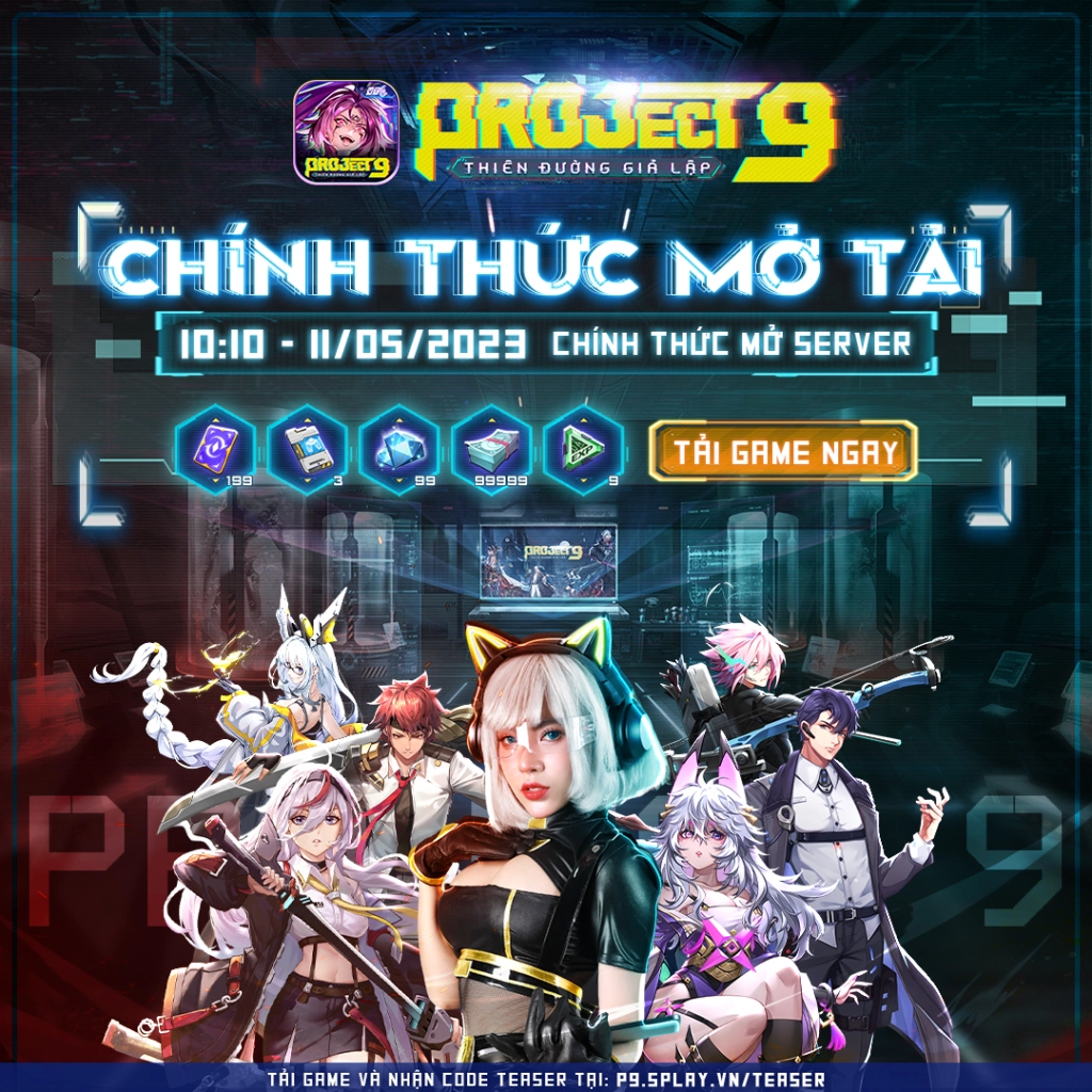 『GAME MỚI』Project 9: Thiên Đường Giả Lập mở đăng ký trước và chuỗi sự kiện tặng giftcode hấp dẫn
