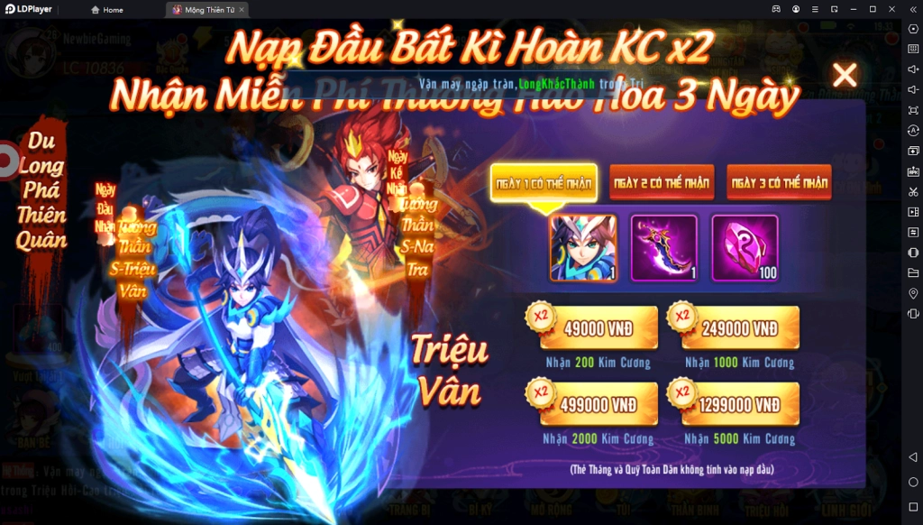 『HƯỚNG DẪN』Mộng Thiên Tử: Hướng Dẫn Tân Thủ Cách Chơi Chuẩn