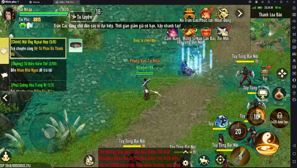 『HƯỚNG DẪN』Kiếm Thế Origin: Giới Thiệu Môn Phái Võ Đang & Hướng Dẫn Build Sơ Lược