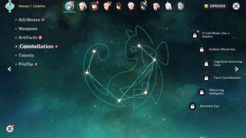 Lynette's Constellations and Play Style